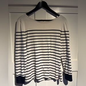 Phase Eight Striped Long Sleeve Top, size 12 UK (size 8 US)
